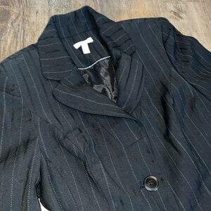 Semantics Nordstrom Black Blazer striped size 2p